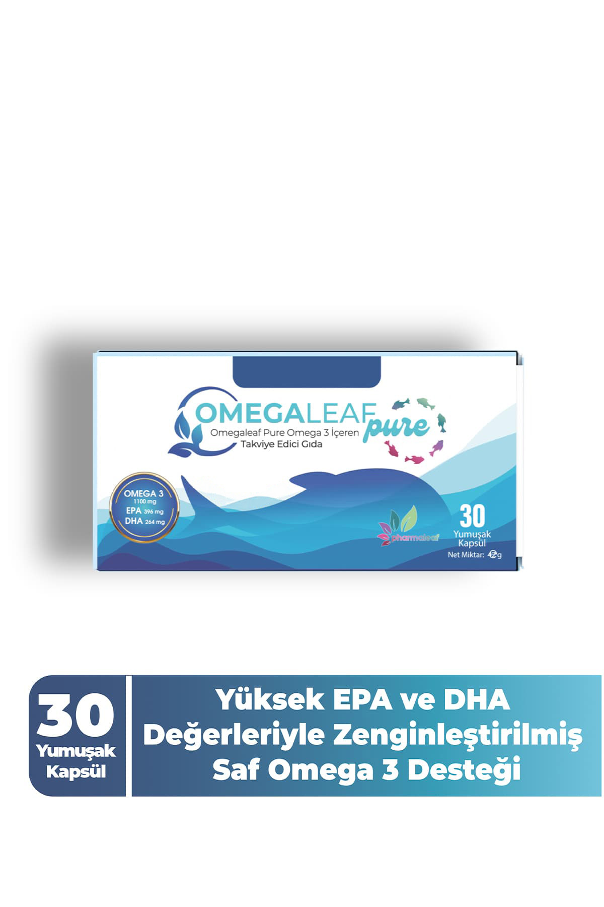 Omegaleaf Pure 30 Kapsül – Omega-3 (EPA & DHA) Takviyesi